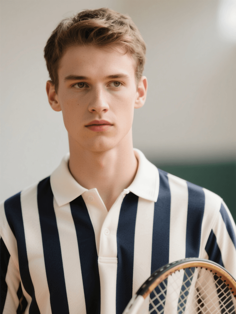 Handsome man portrait - AI image editing example