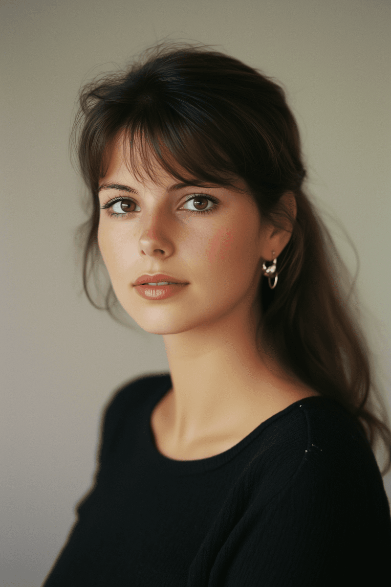 Beautiful woman portrait - AI image editing example